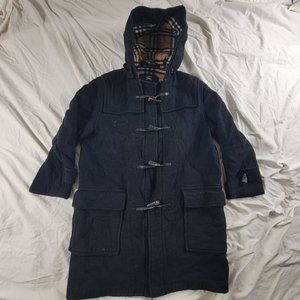 Burberry S/S L Duffle 99 Size 12 Regular Black Coat Outdoors Formal Casual